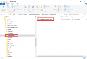 ebextensions folder