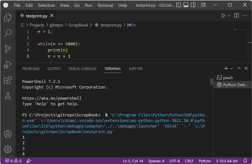 Increase Visual Studio Code Terminal Buffer Size The Developer Space