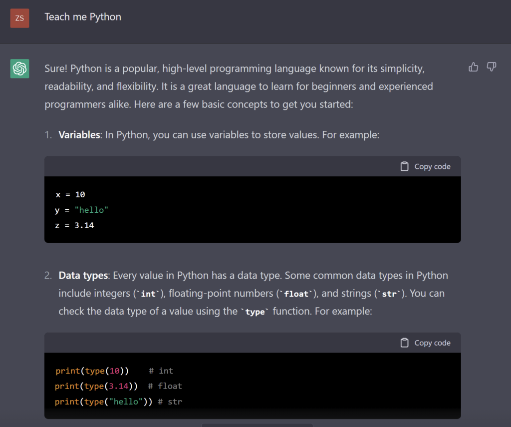 Learn Python with ChatGPT – The Developer Space