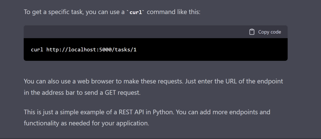 Python REST API